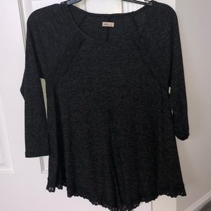 Cute Flow Charcoal Grey Shirt!!!